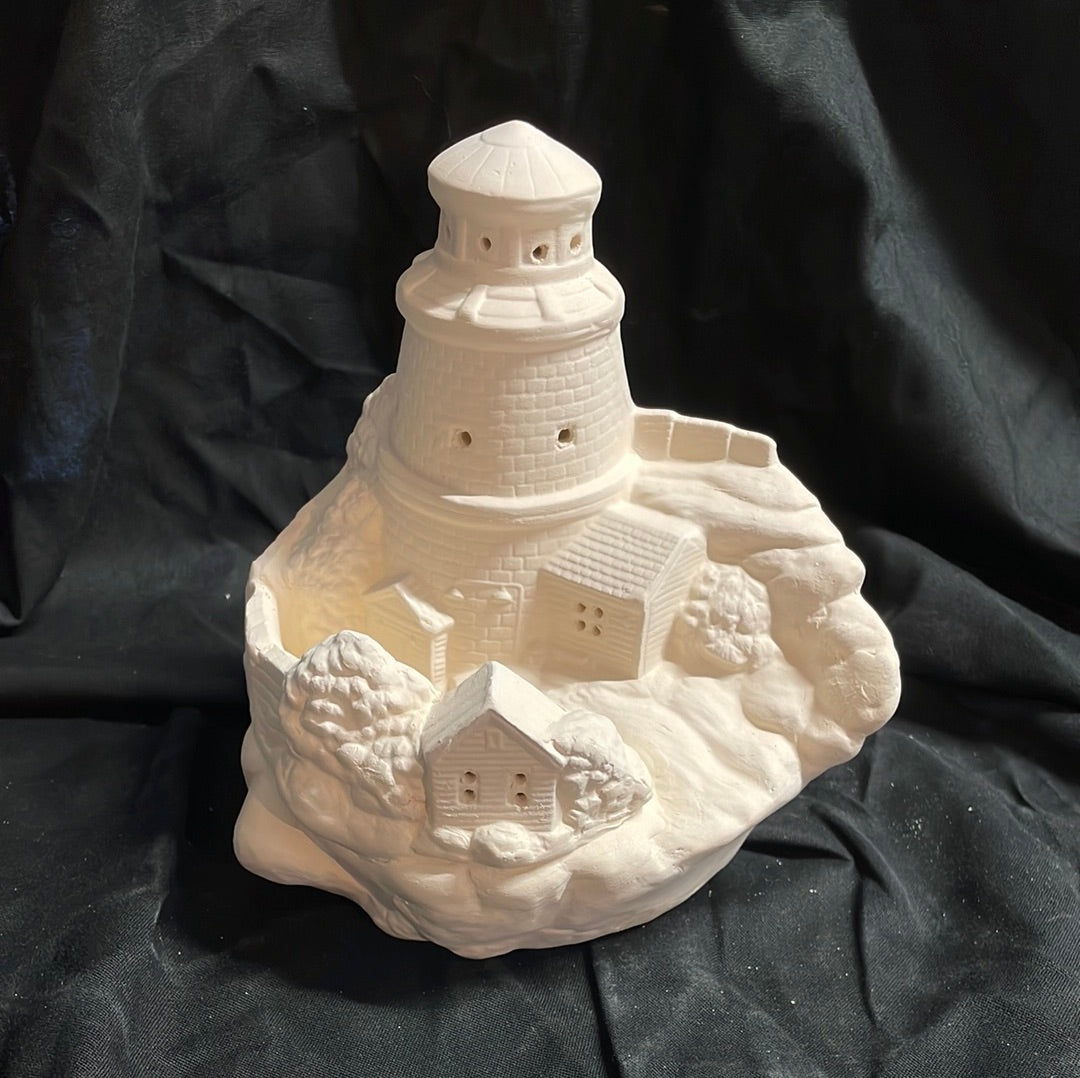 Small Tampa Bay Lighthouse Ceramic Bisque