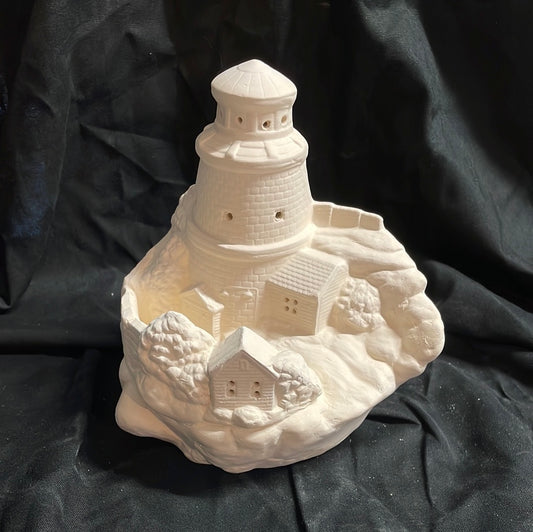 Small Tampa Bay Lighthouse Ceramic Bisque