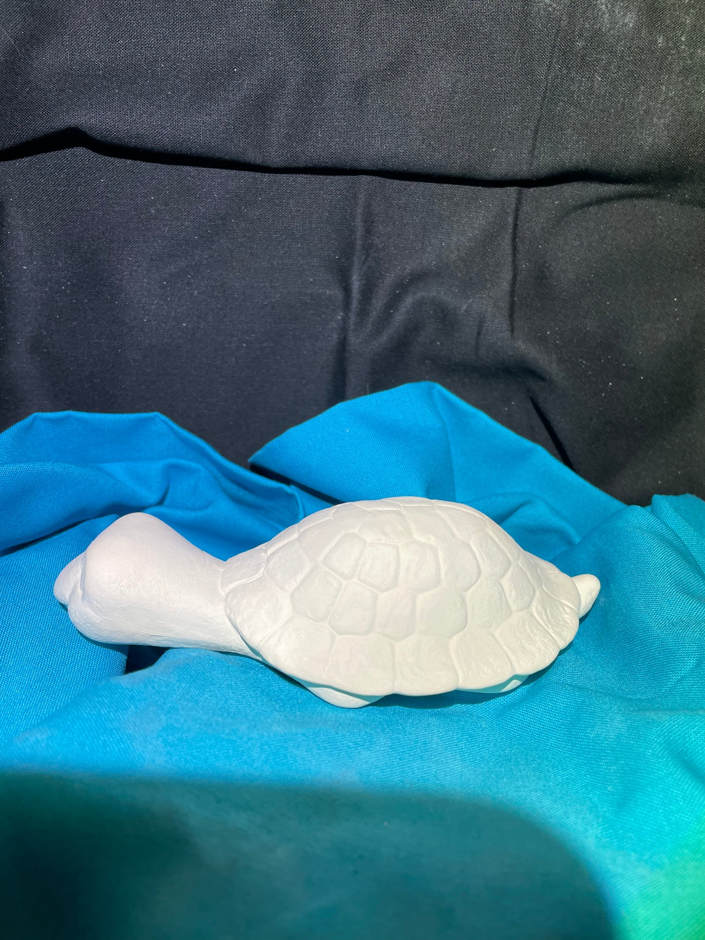 Large Shelf Turtle Ceramic Bisque