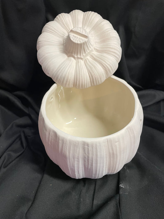 Medium Pumpkin Jar Ceramic Bisque