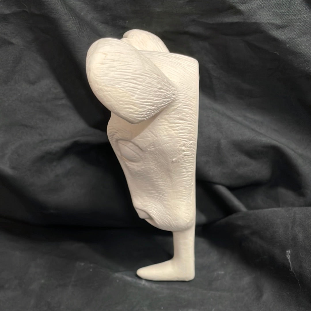 Cow Pot Hanger Ceramic Bisque