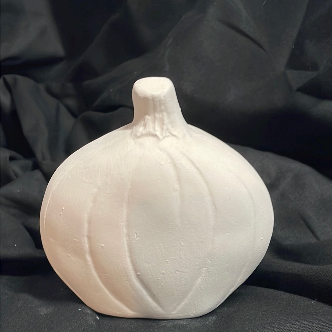 Small Smiley Pumpkin Ceramic Bisque