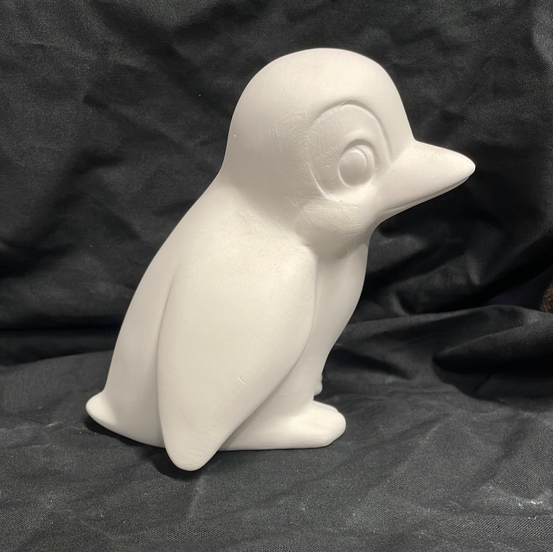 Large Penguin Ceramic Bisque