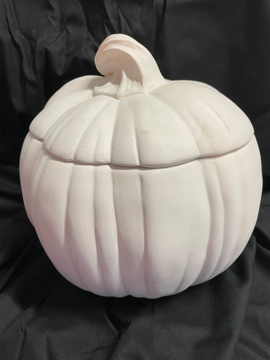XLarge Pumpkin Jar Ceramic Bisque