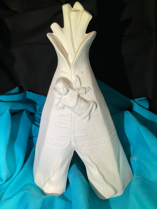 Tepee Tent Ceramic Bisque