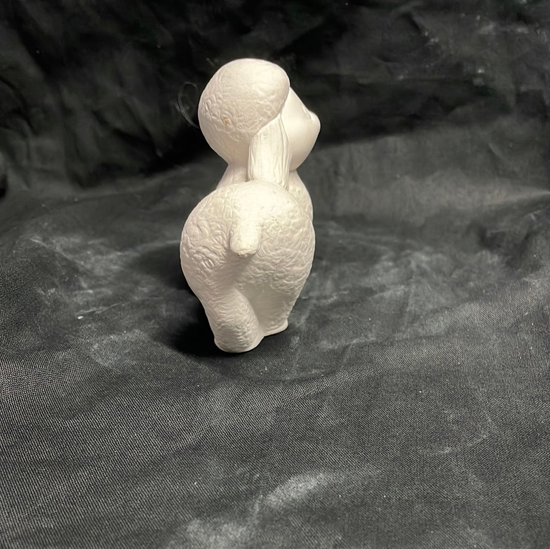 XSmall Standing Sheep Ceramic Bisque