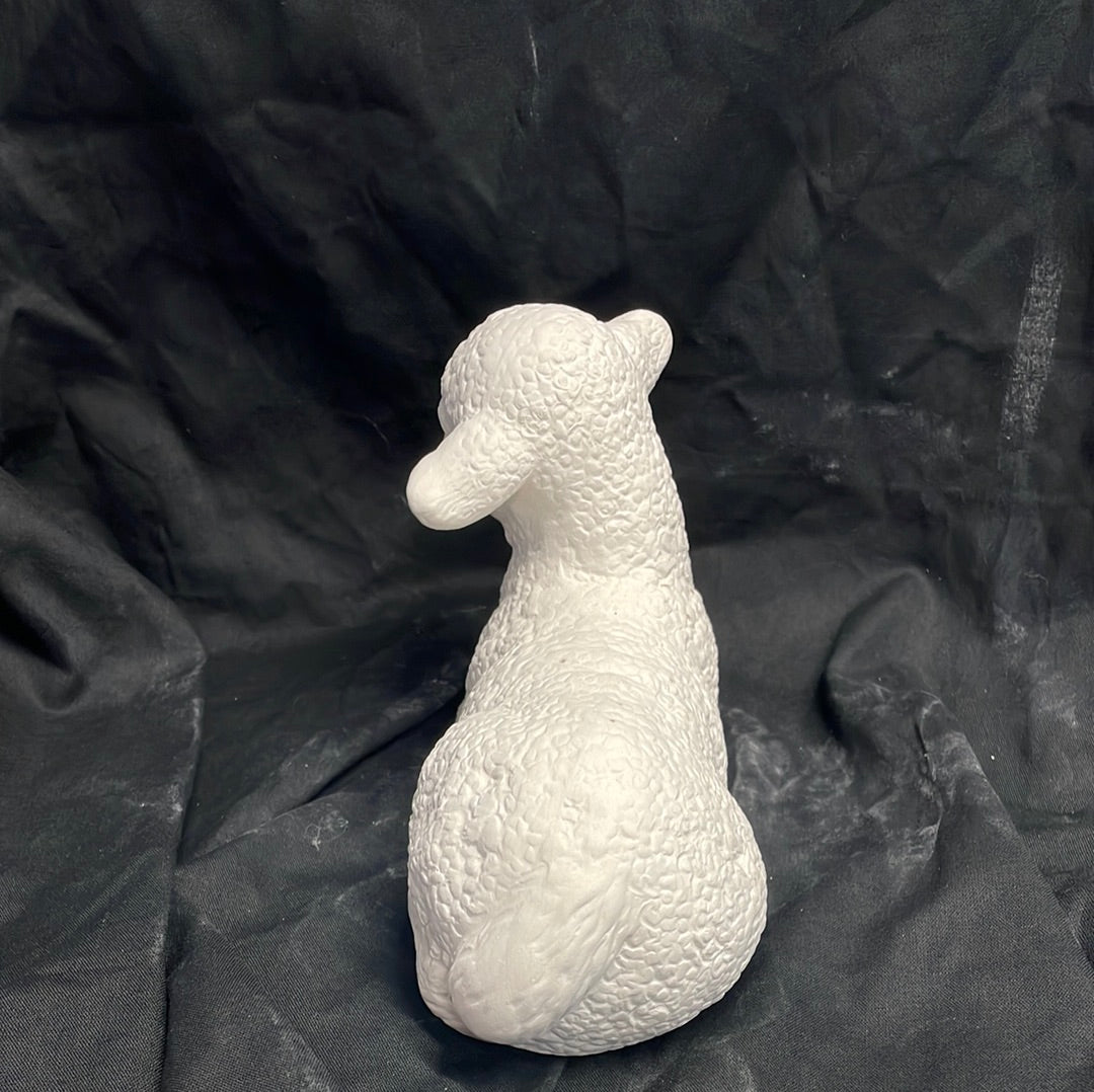 Medium Laying Lamb Ceramic Bisque