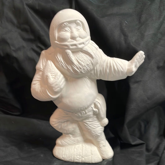 Football Santa Ceramic Bisque