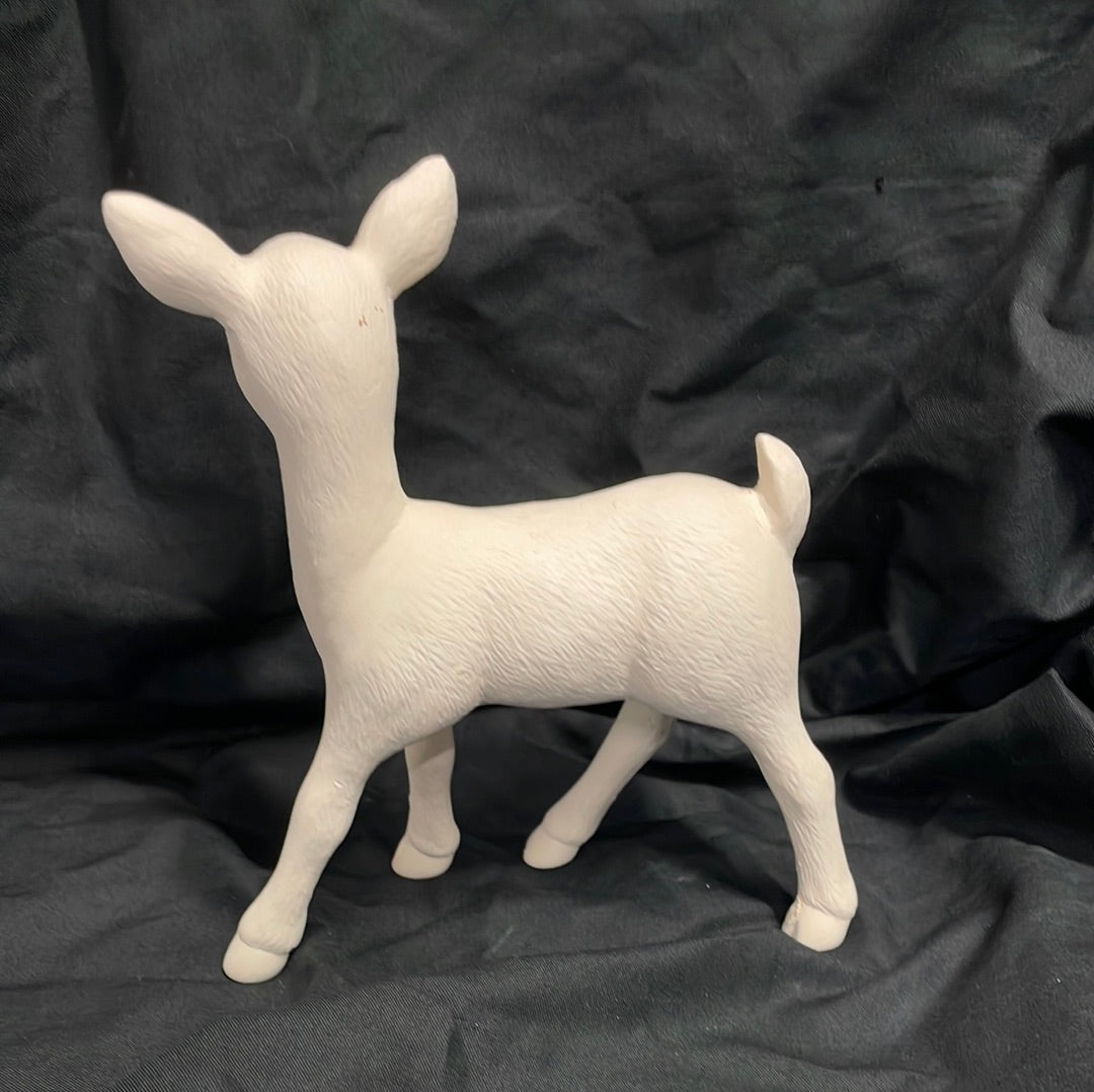 Standing Deer Ceramic Bisque