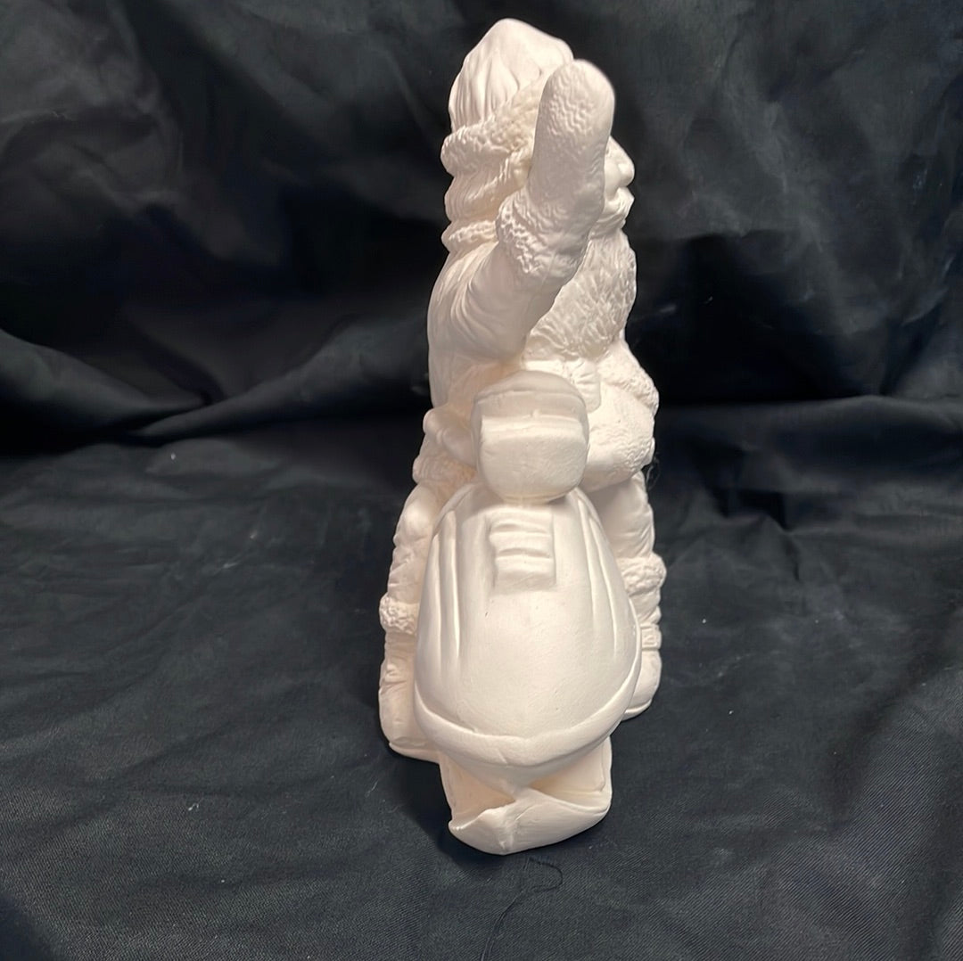 Jet Skiing Santa Ceramic Bisque