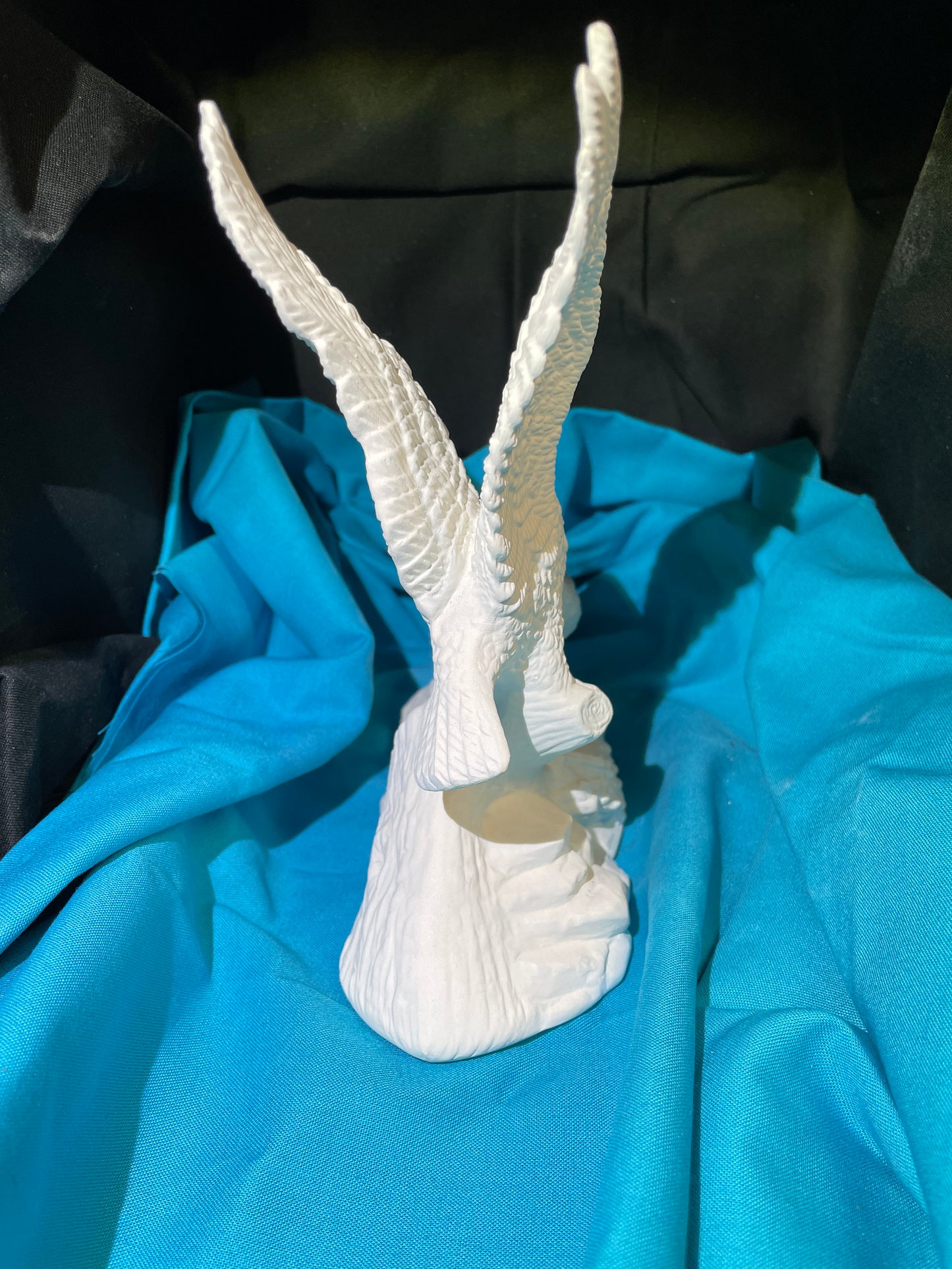 Eagles and Nest Ceramic Bisque