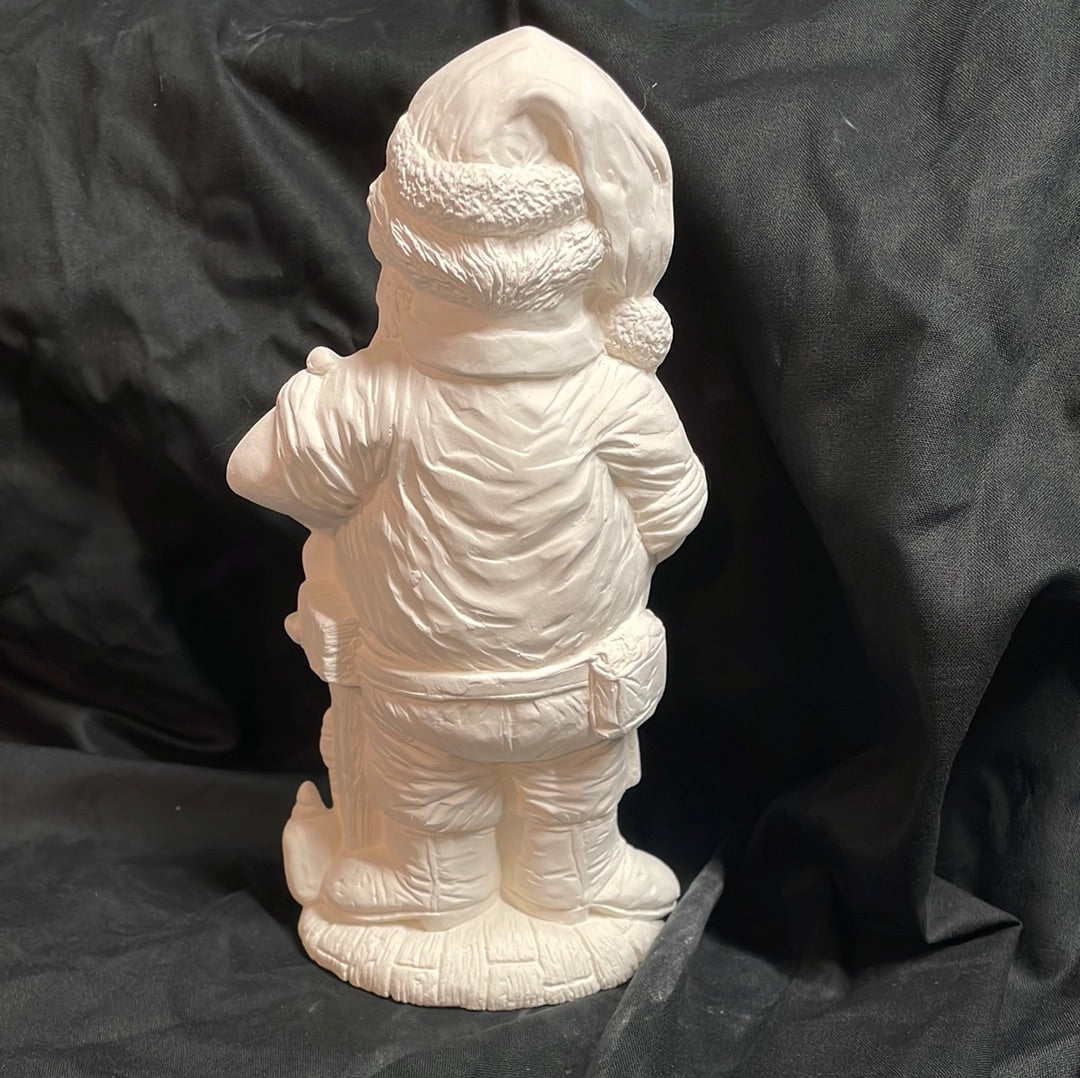 Toy Making Santa Ceramic Bisque