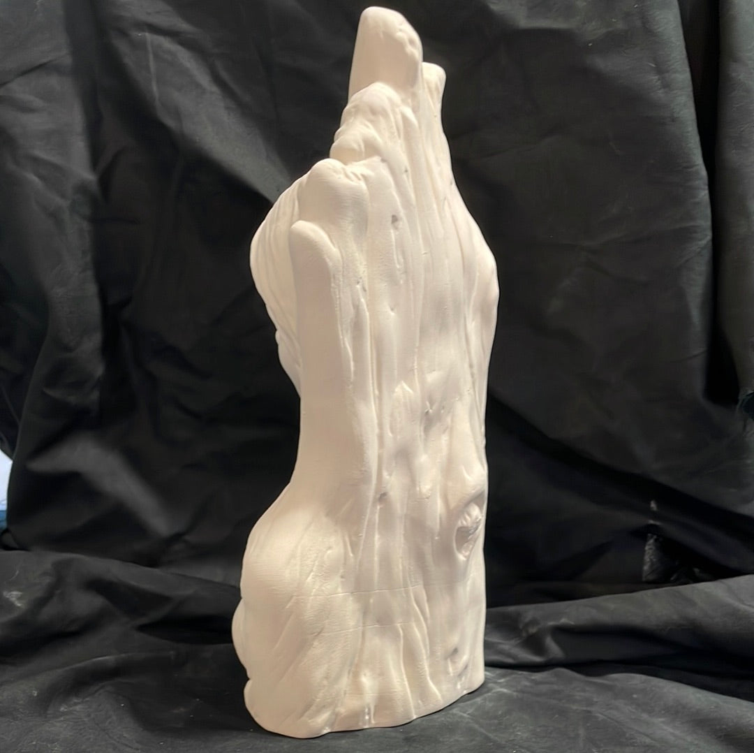 Maiden Indian Bust Ceramic Bisque