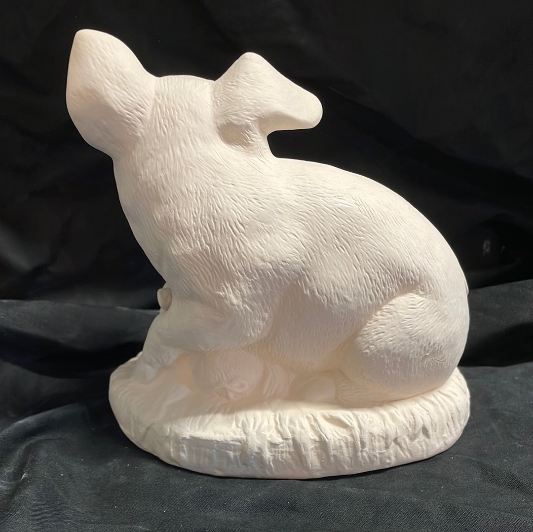 Pig w/Piglets Ceramic Bisque