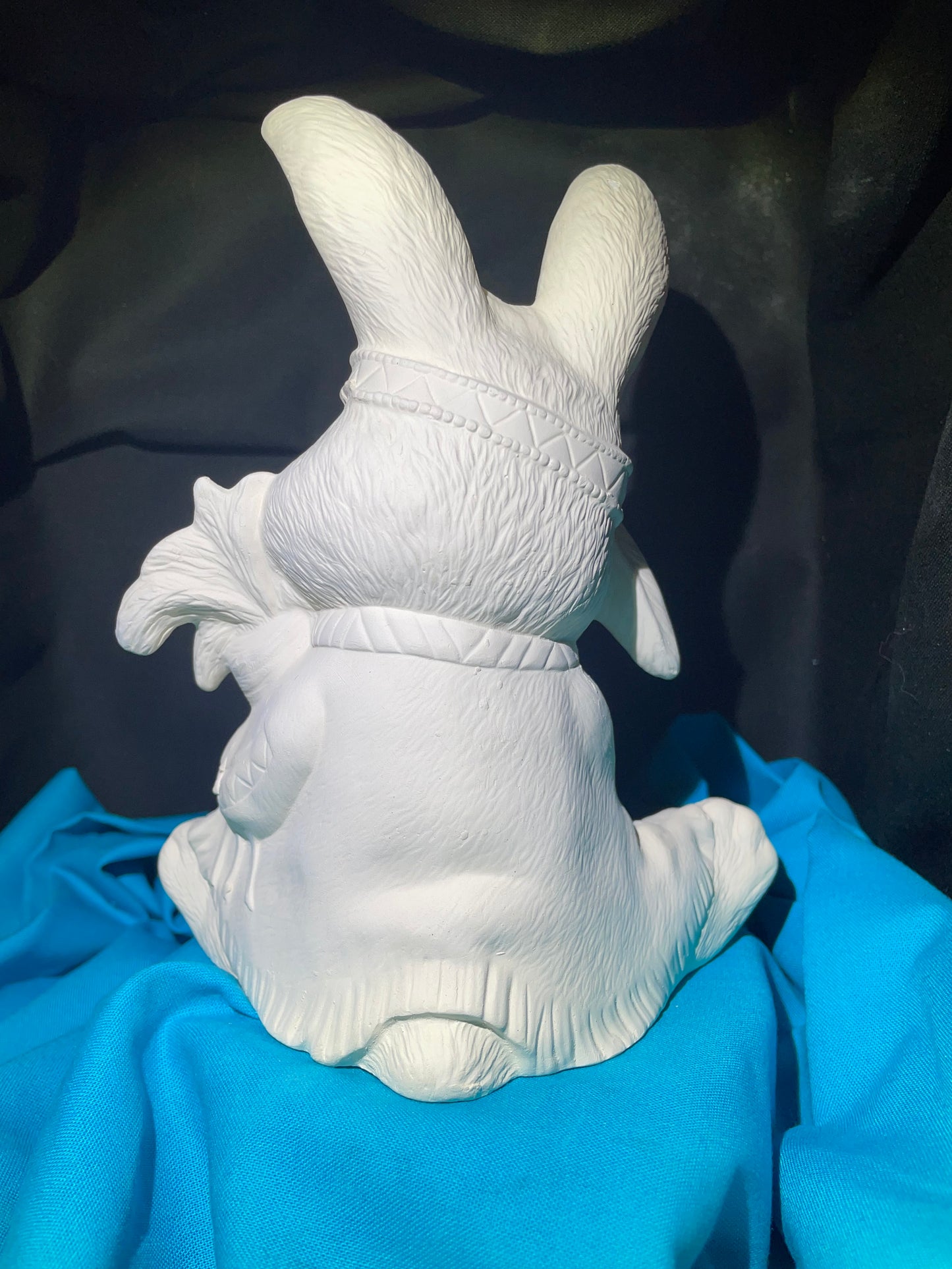 Indian Bunny w/carrot Ceramic Bisque
