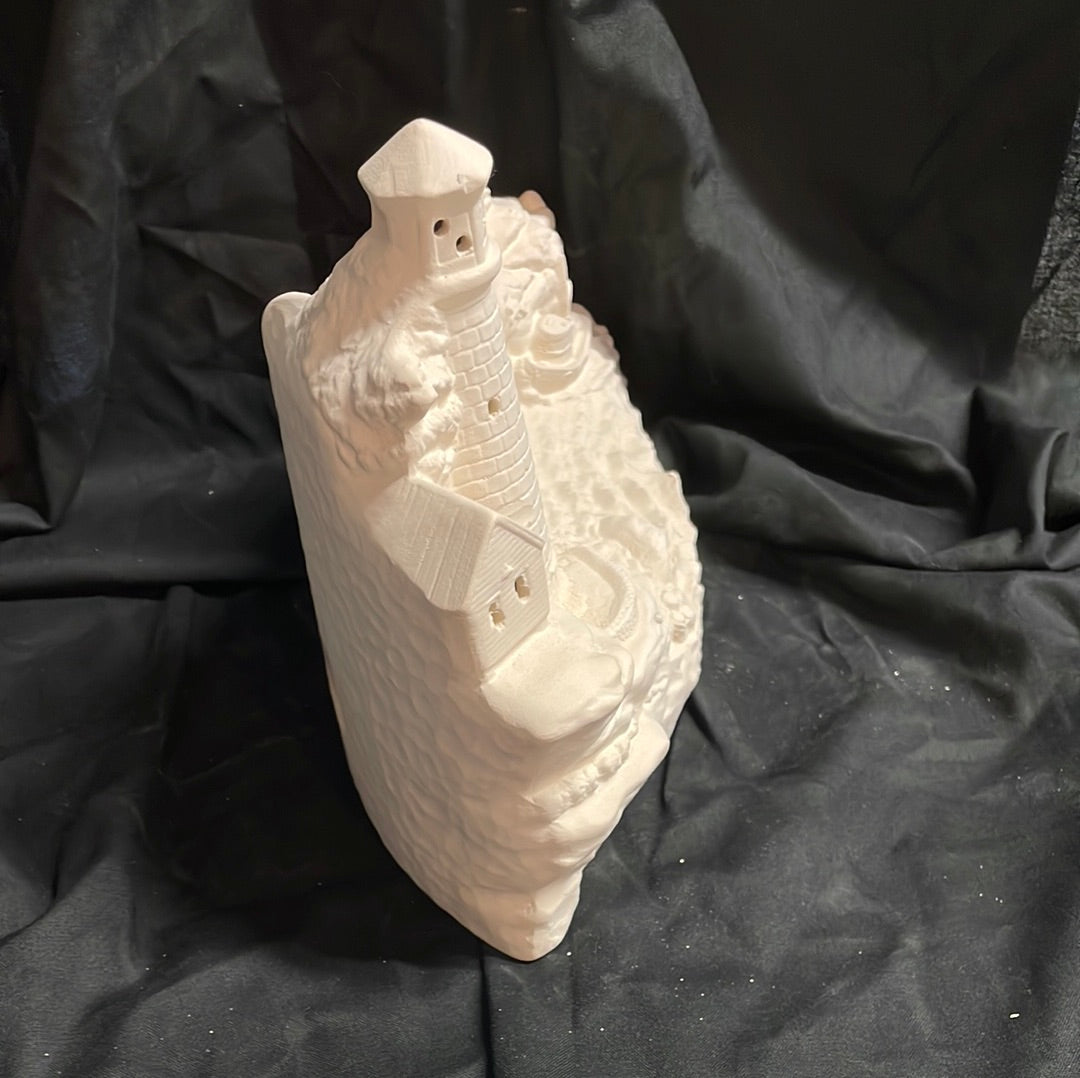 Medium Tampa Bay Lighthouse Ceramic Bisque