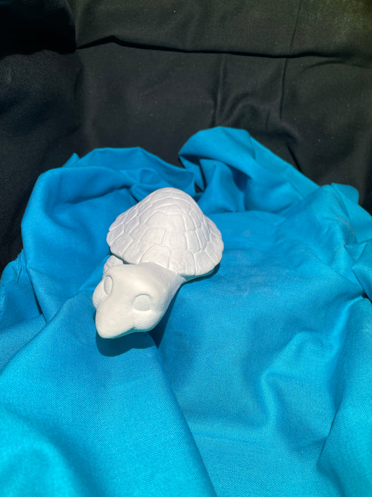 Small Shelf Turtle Ceramic Bisque