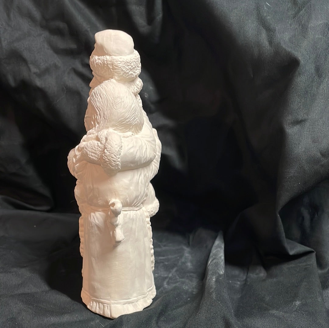 Mr. Santa and Mrs. Santa Ceramic Bisque