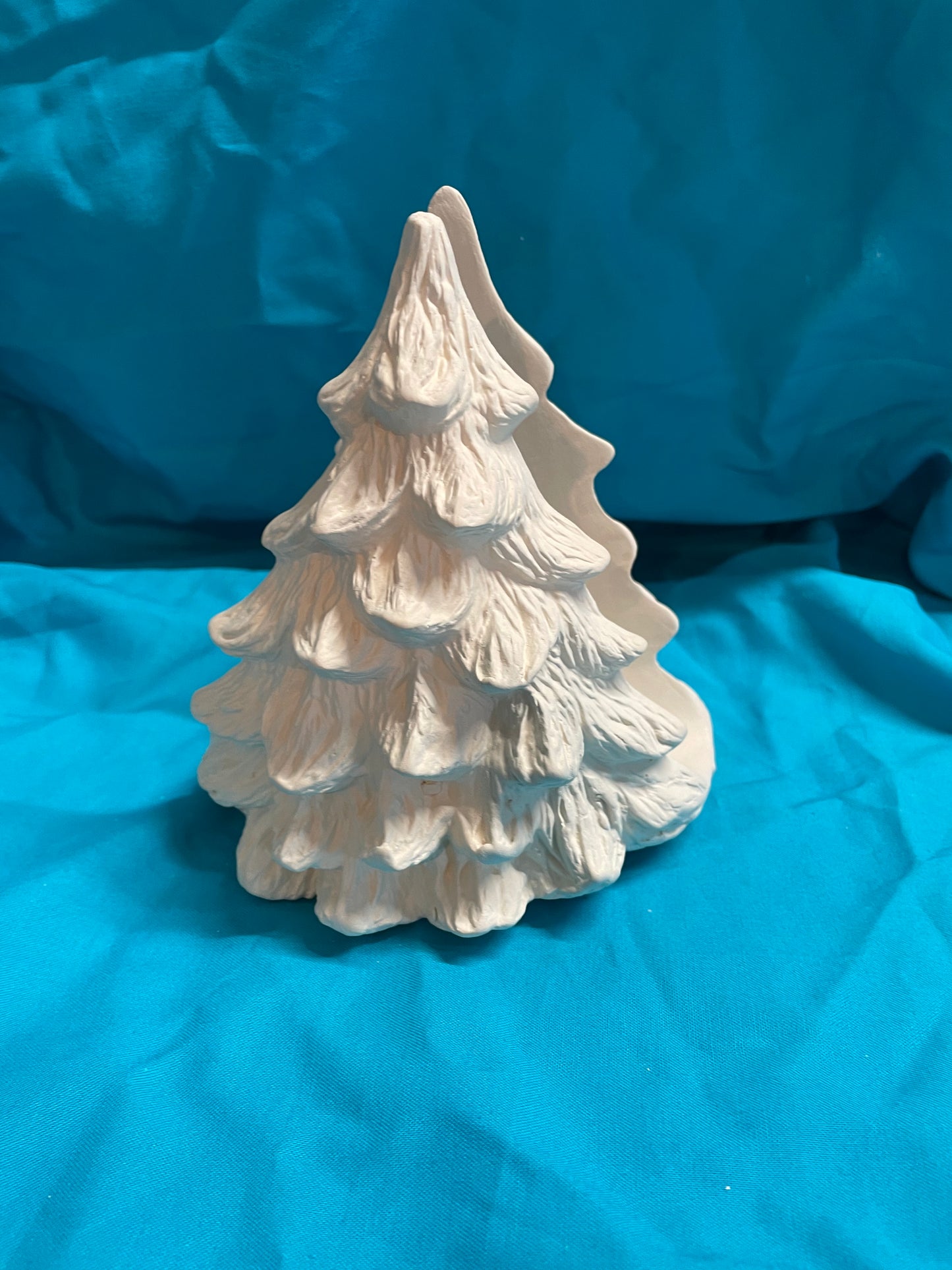Christmas Tree Napkin Holder Ceramic Bisque
