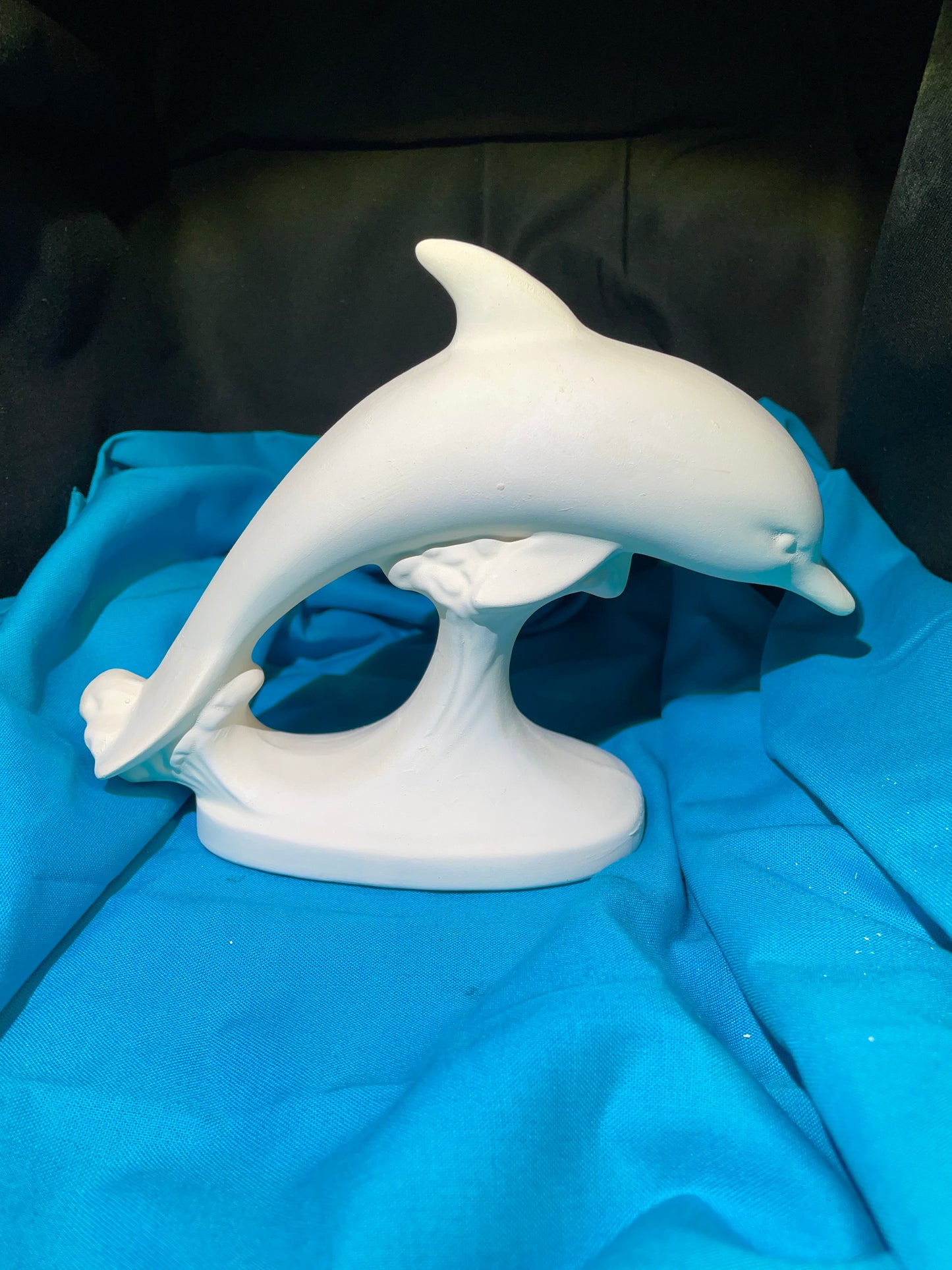 Jumping Dolphin Ceramic Bisque