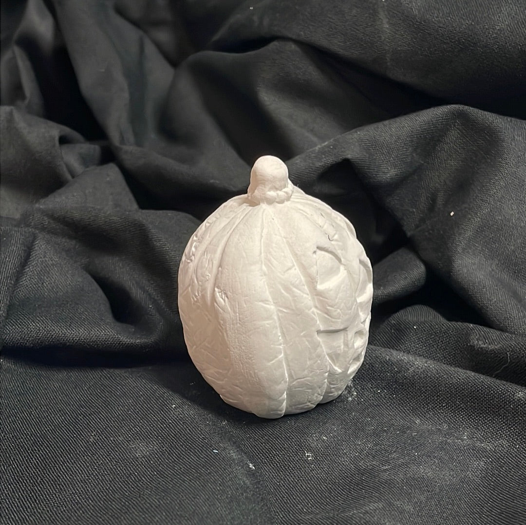 Small Boo Pumpkin Ceramic Bisque