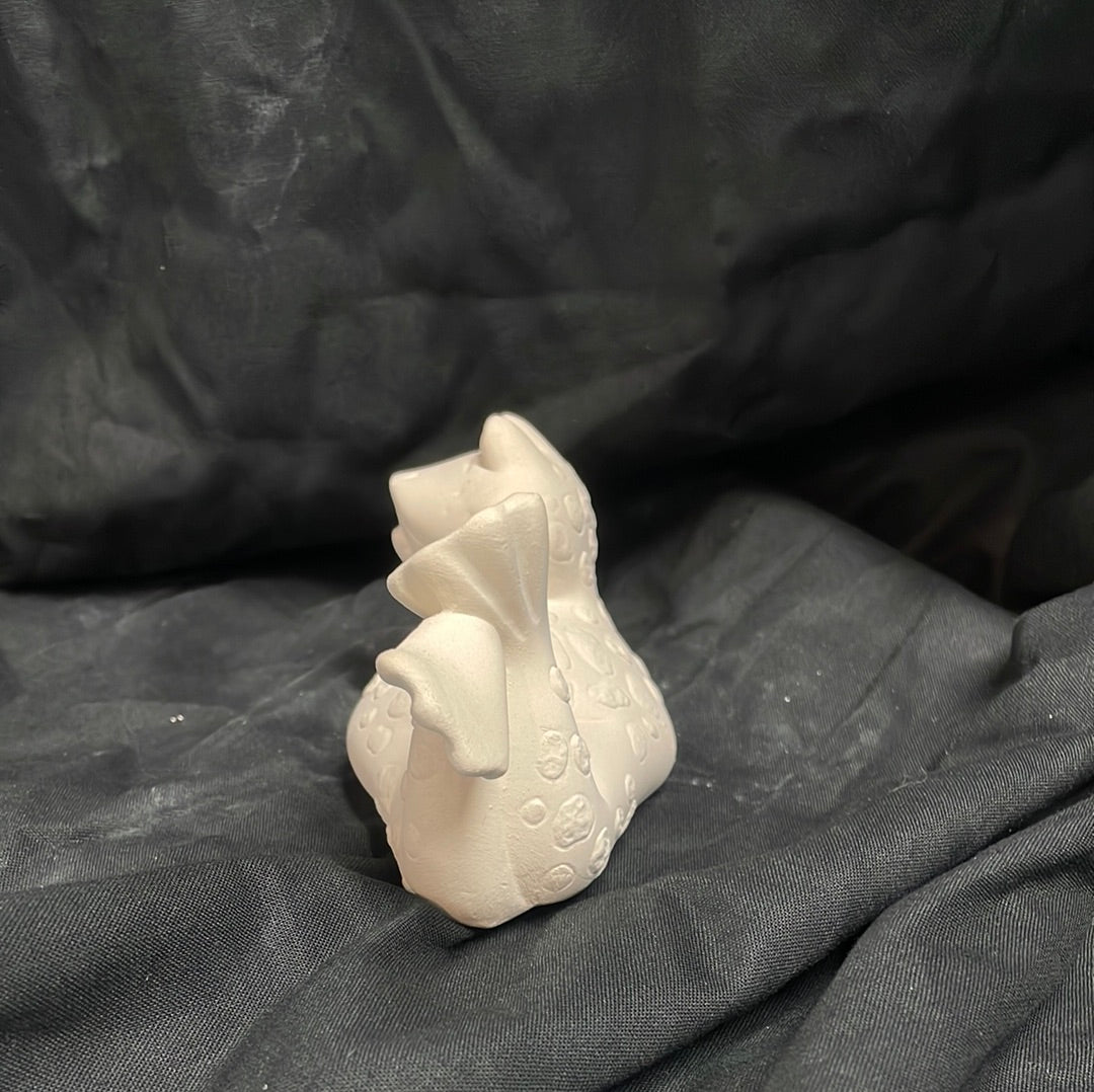 Laying Frog Ceramic Bisque