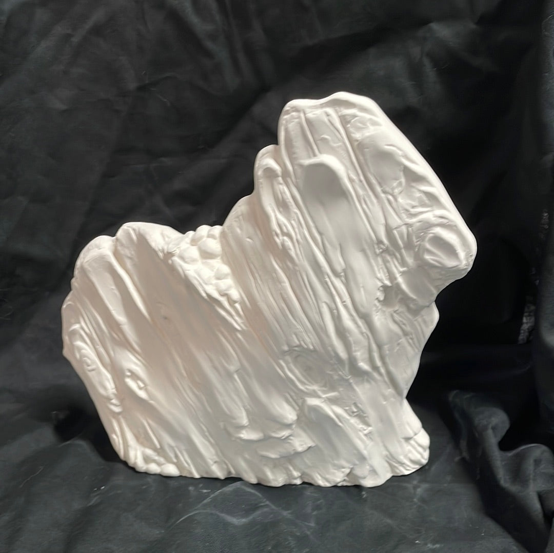 Maiden Indian & Horse Ceramic Bisque