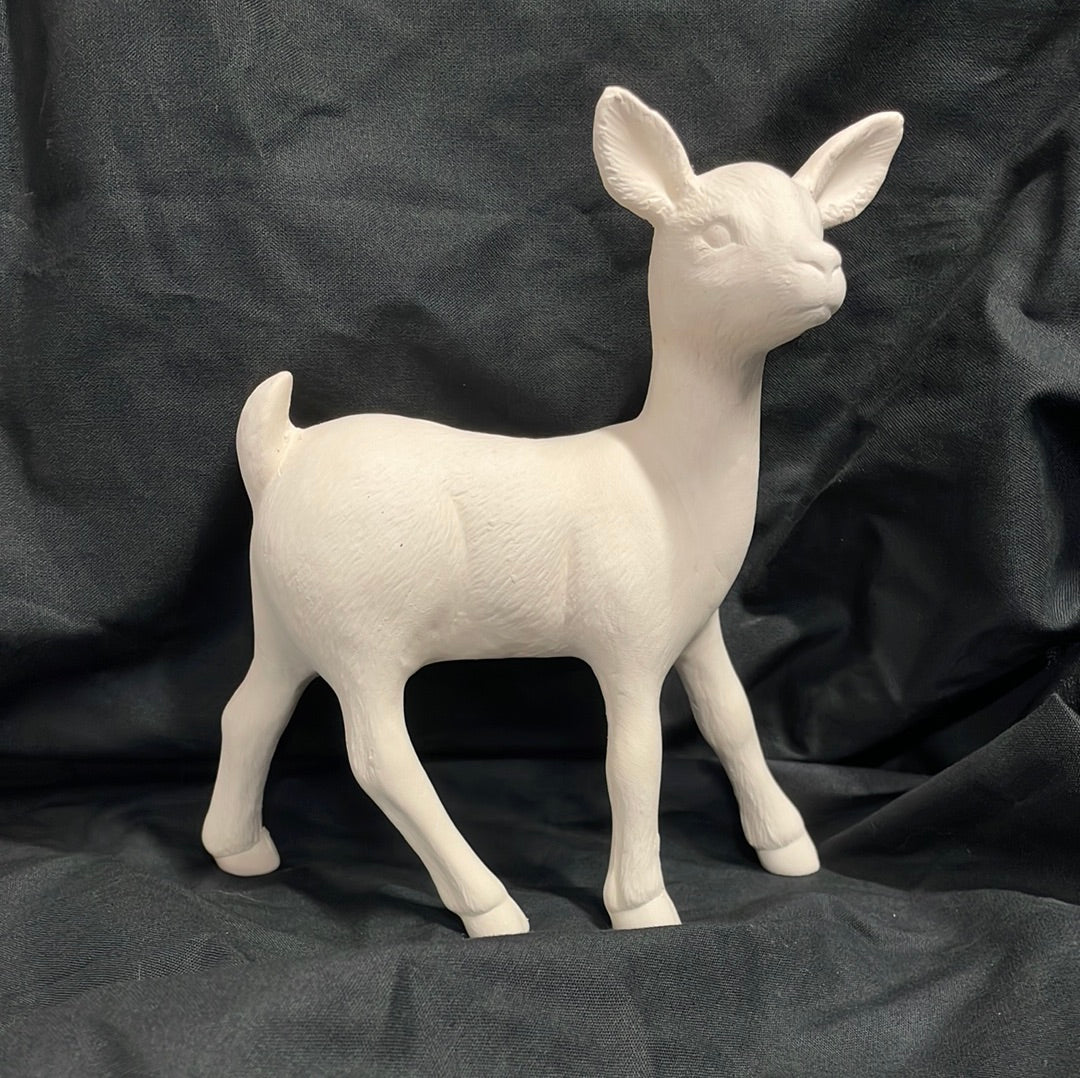 Standing Deer Ceramic Bisque
