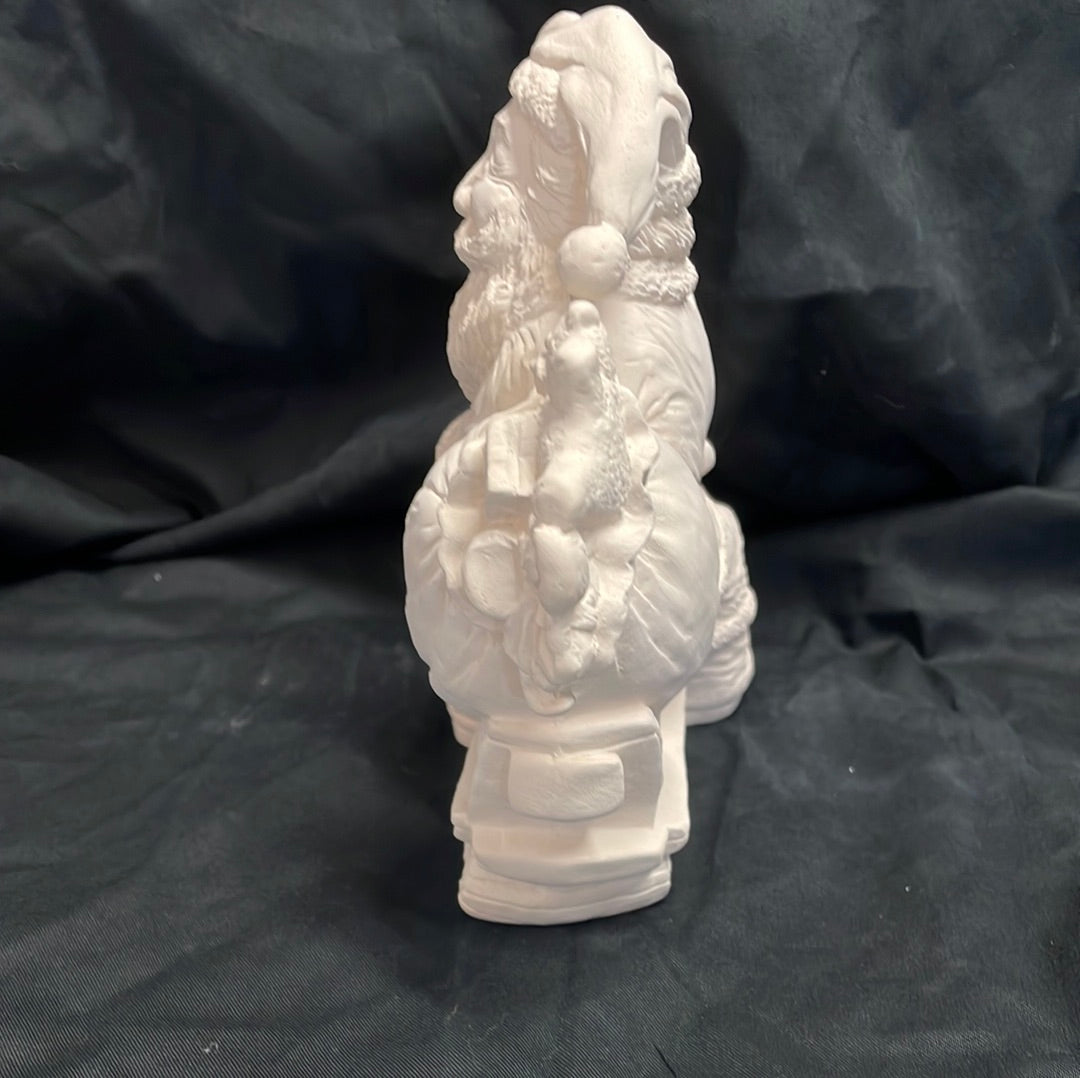 Jet Skiing Santa Ceramic Bisque