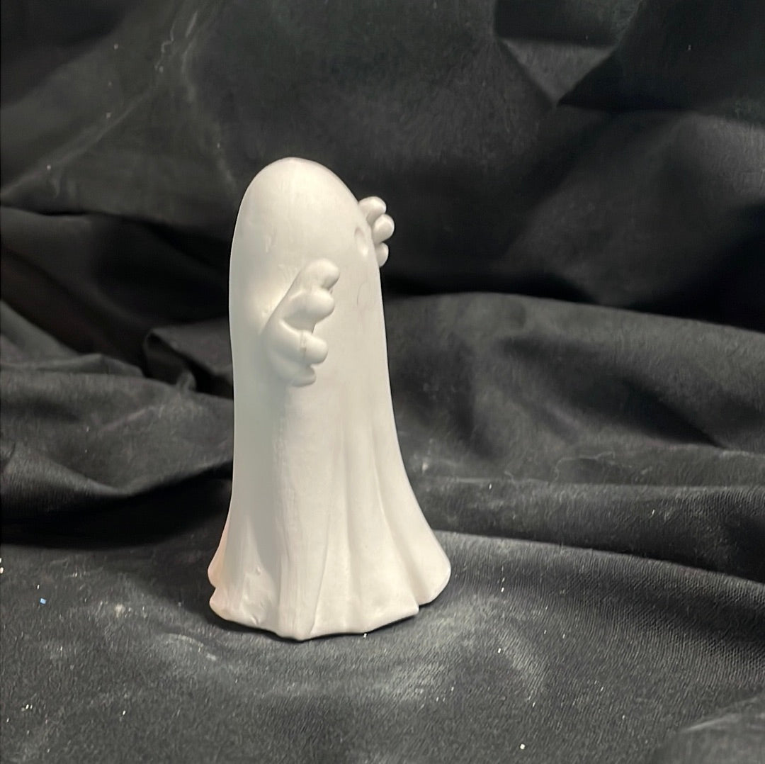 Spooky Ghost Ceramic Bisque