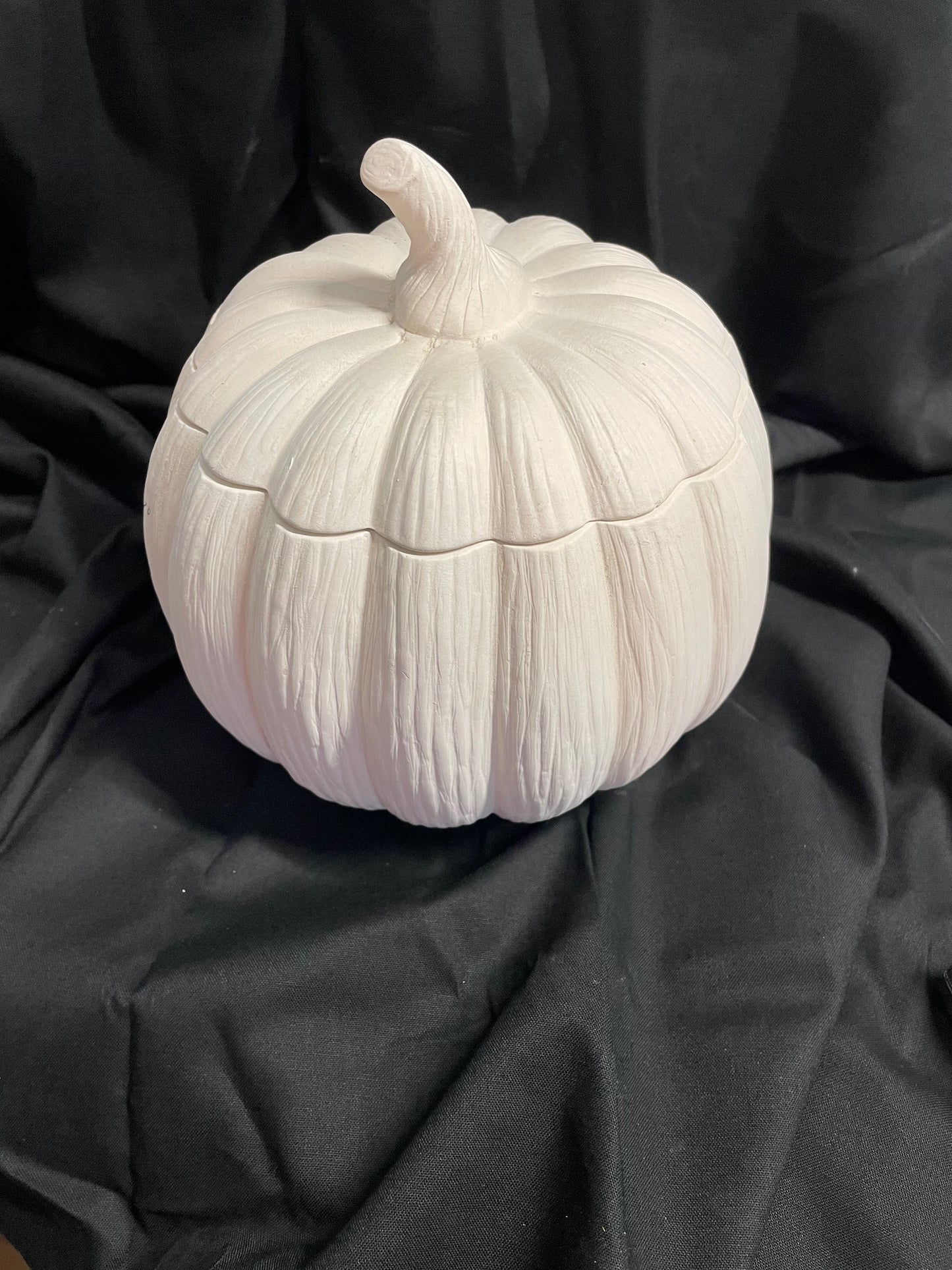 Large Pumpkin Jar Ceramic Bisque
