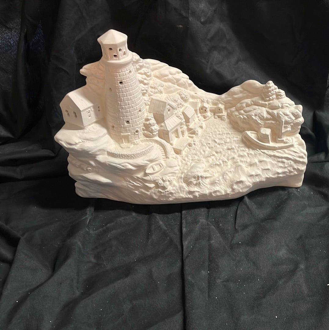 Medium Tampa Bay Lighthouse Ceramic Bisque