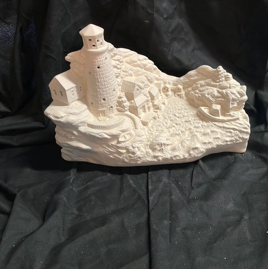 Medium Tampa Bay Lighthouse Ceramic Bisque