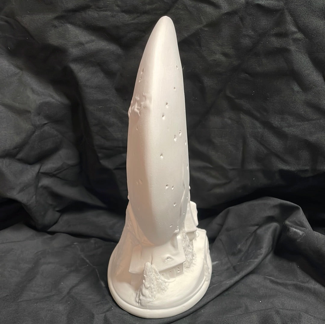 Crescent Moon Night Light Ceramic Bisque