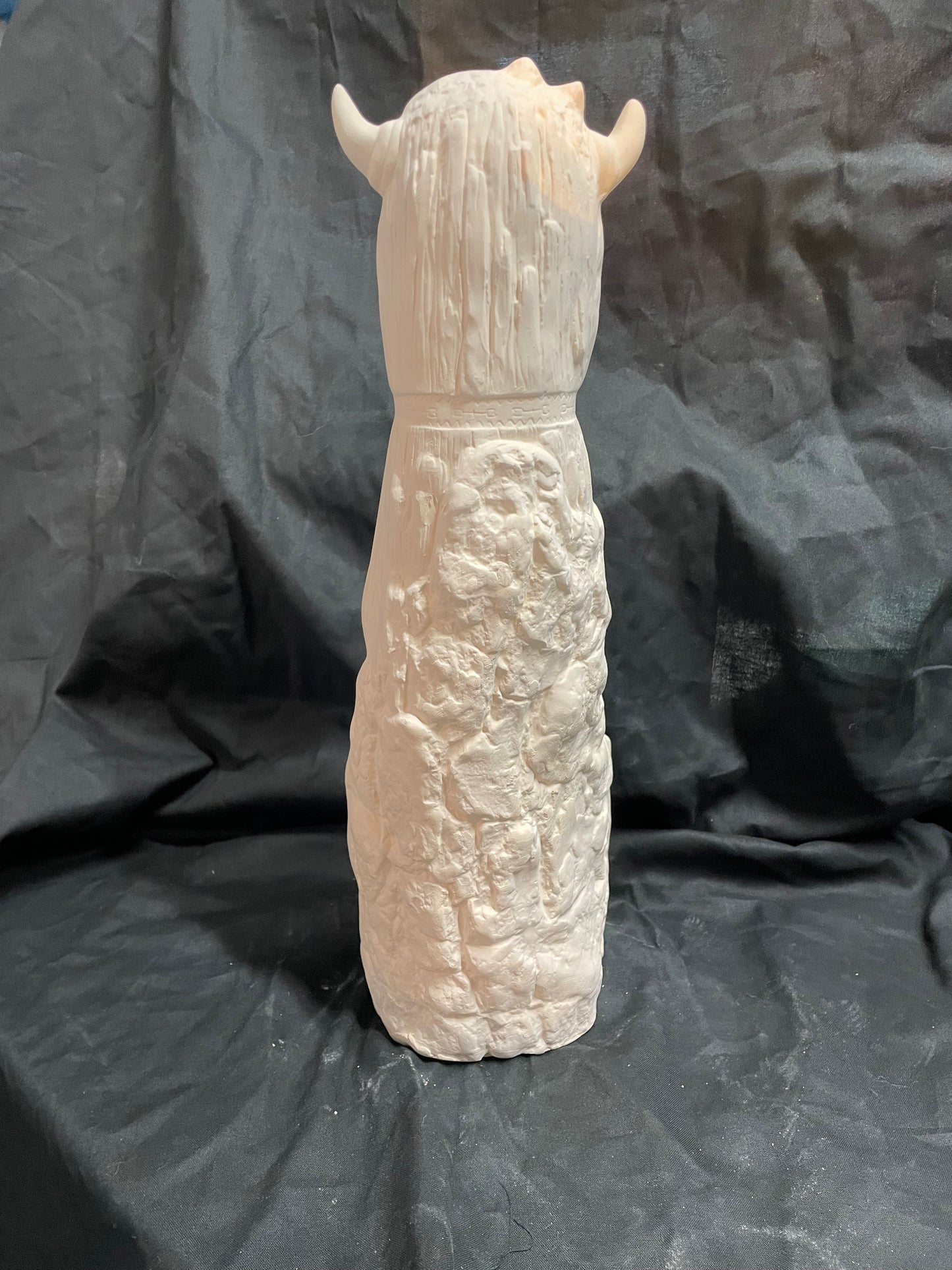 Indian Chief Totem Ceramic Bisque