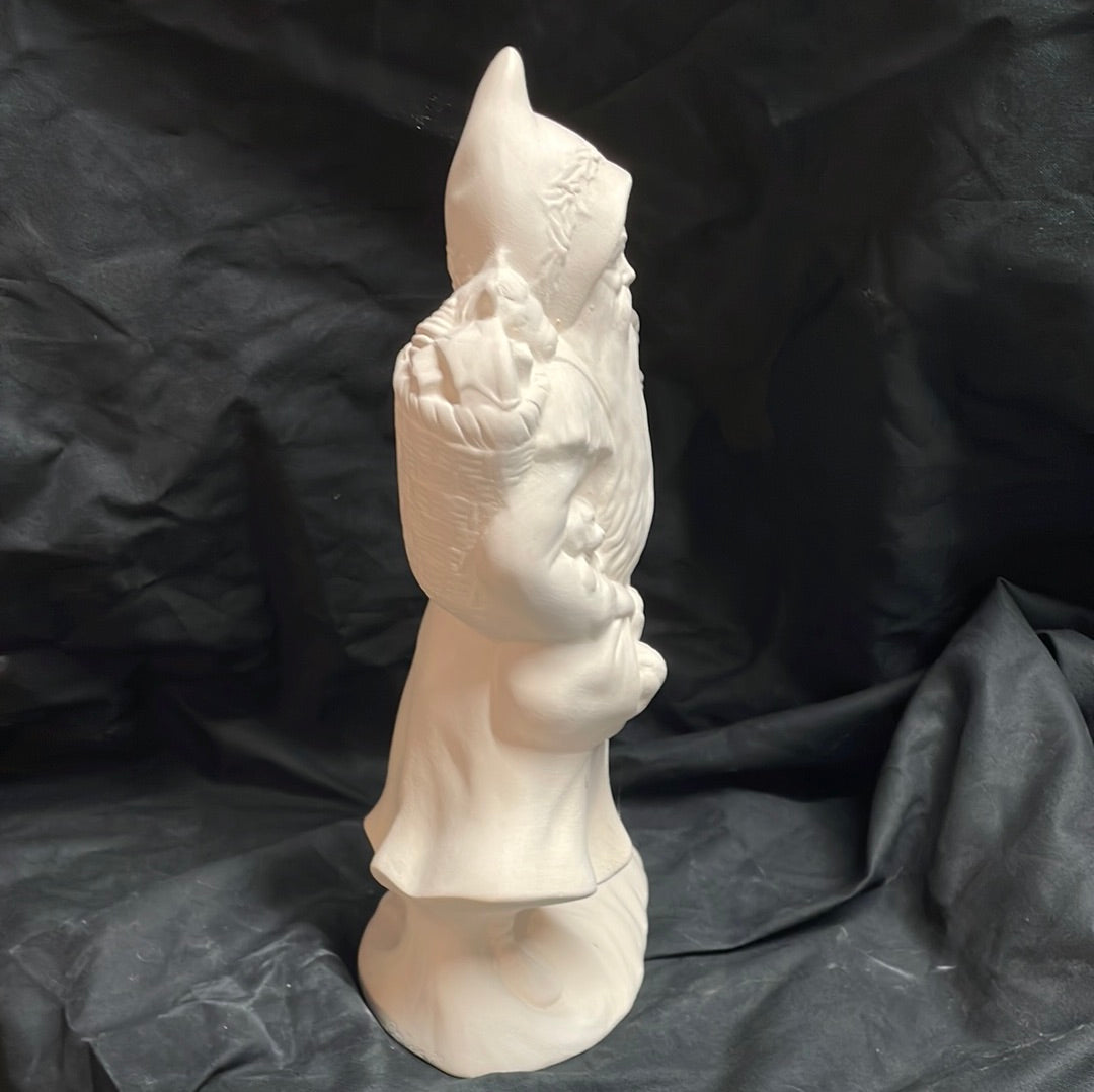 Santa Holding Lantern Ceramic Bisque