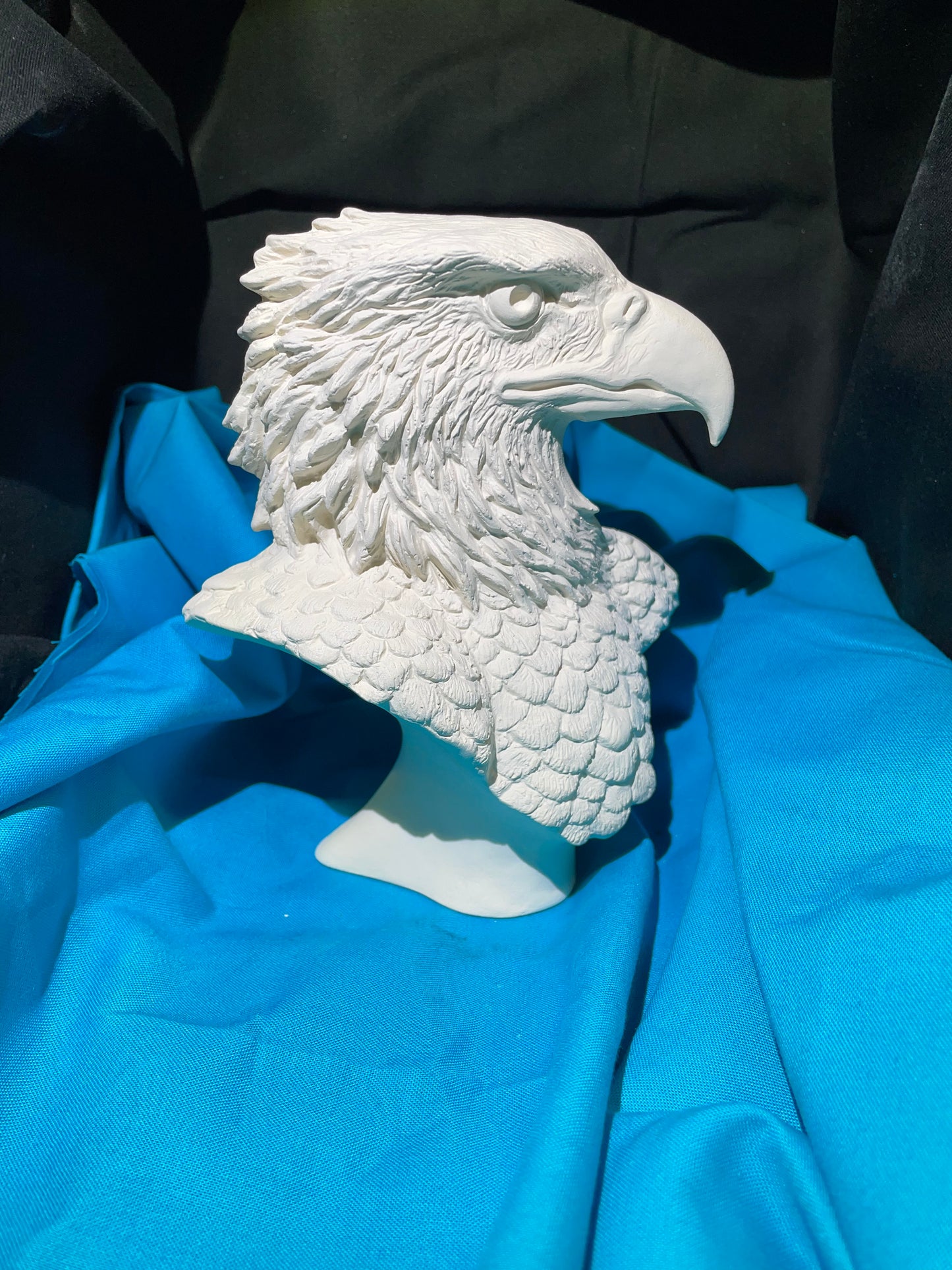 Life Like Eagle Bust Ceramic Bisque