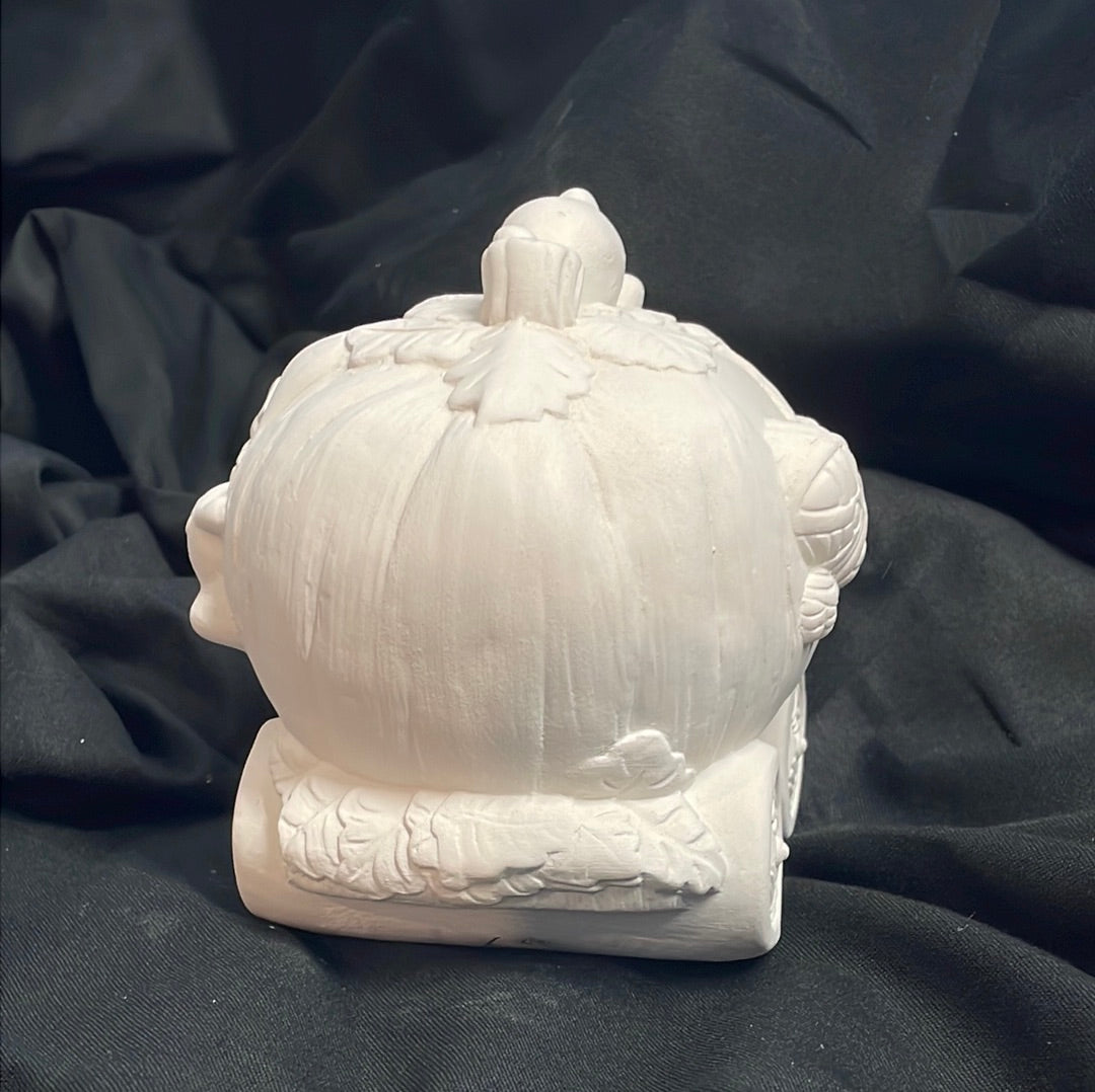 Pumpkin Carriage Ceramic Bisque