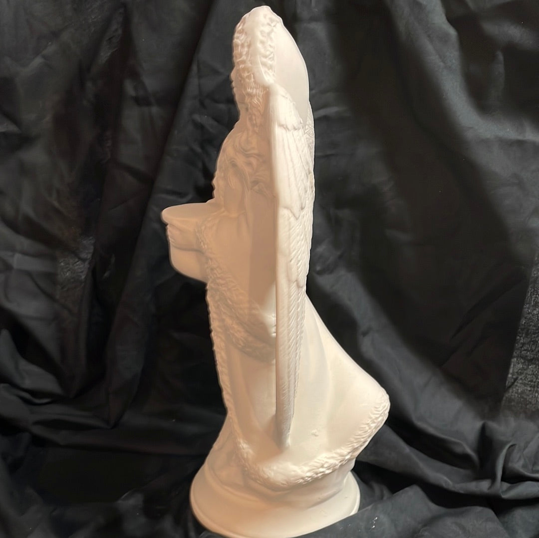 Candle Holder Angel Ceramic Bisque