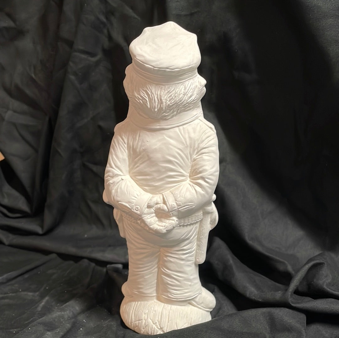 Police Officer Santa Ceramic Bisque