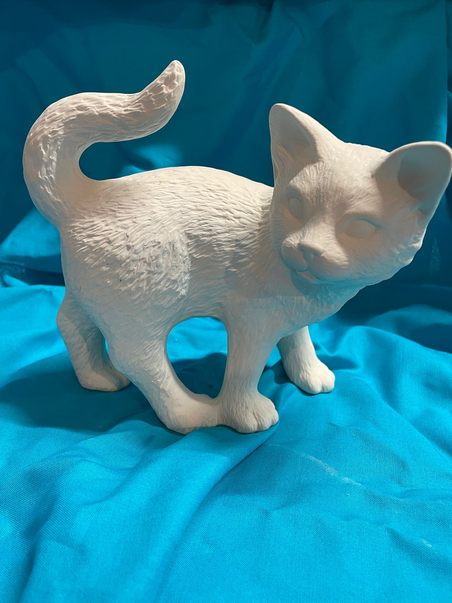 Standing Cat Ceramic Bisque