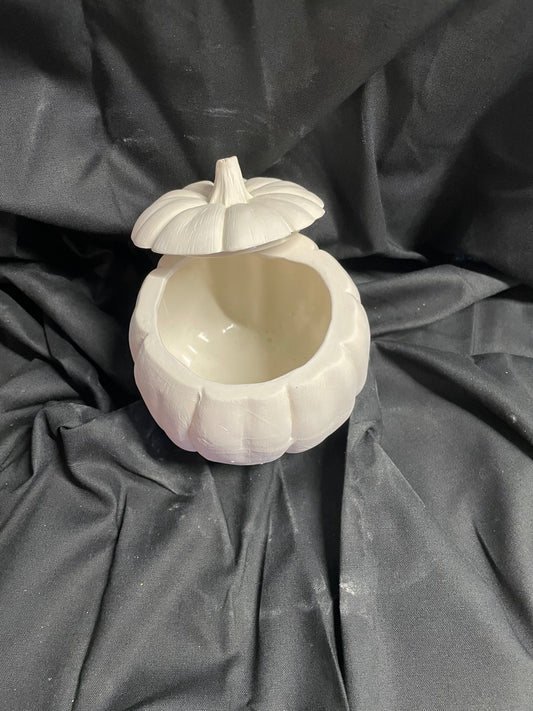 XSmall Pumpkin Jar Ceramic Bisque