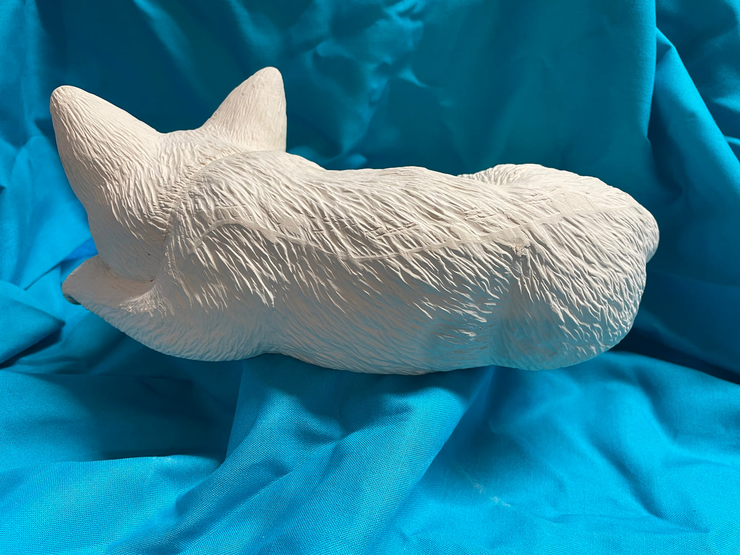 Leisure Laying Cat Ceramic Bisque
