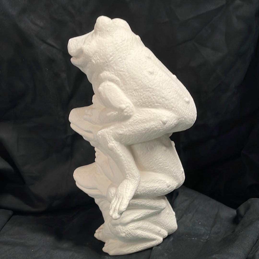 Frog Stack Ceramic Bisque
